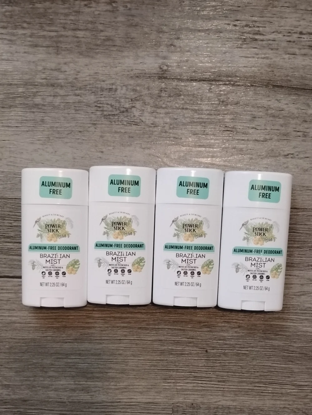Power Stick Aluminum-Free Brazilian Mist Deodorant 4-Pack